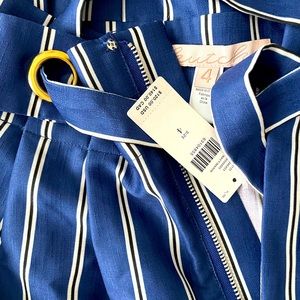 Anthropologie Satin Paper Bag Shorts